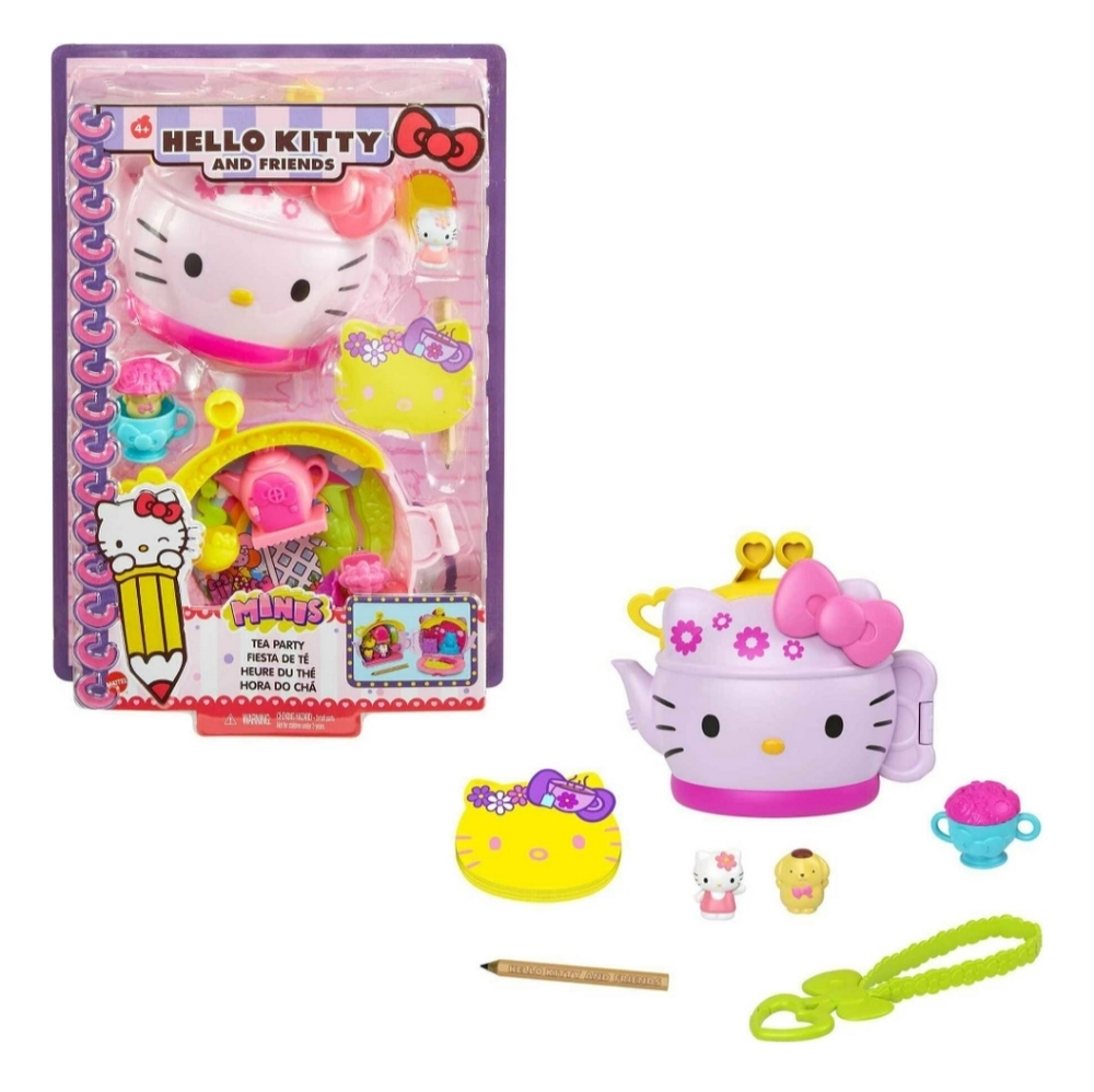 Hello Kitty and Friends Minis Tea Party Play Set NWT